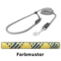 Preview: EASYLONG Hundeleine - L - 2m - gelb mit blauen Linien